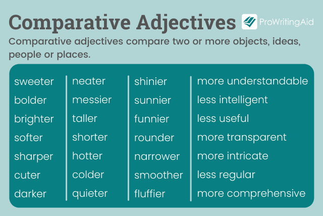 comparative adjectives examples
