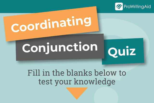 coordinating conjunction quiz header