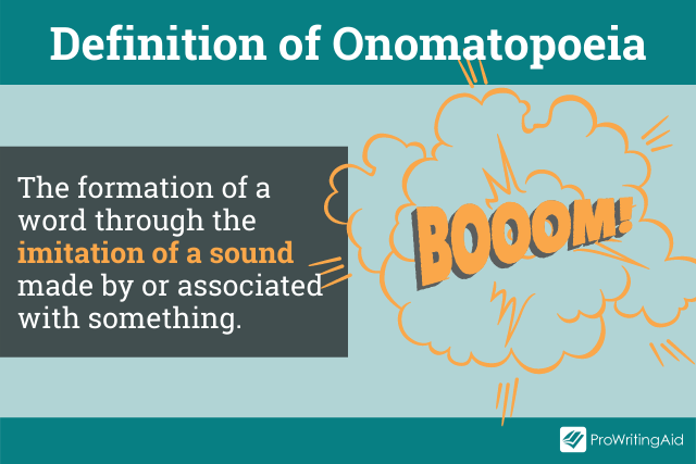 The definition of an onomatopoeia