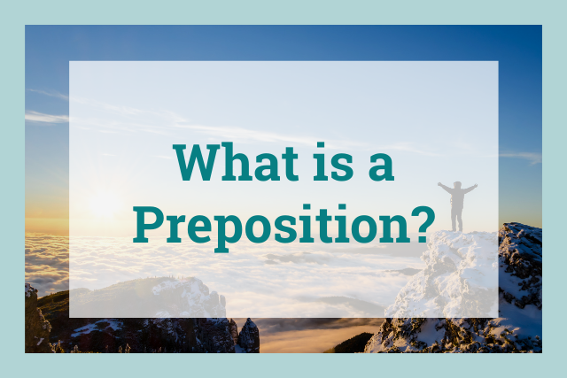 what is a preposition? cover